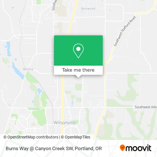 Mapa de Burns Way @ Canyon Creek SW