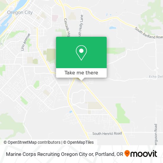 Marine Corps Recruiting Oregon City or map