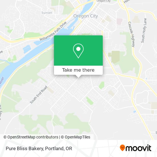 Pure Bliss Bakery map