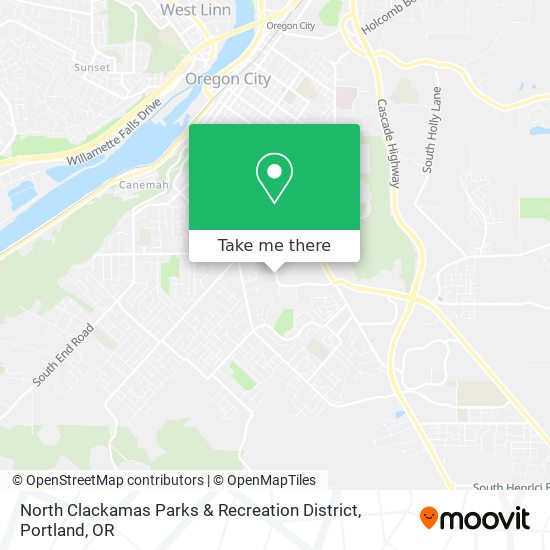 North Clackamas Parks & Recreation District map