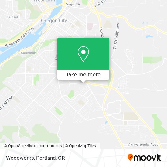 Woodworks map