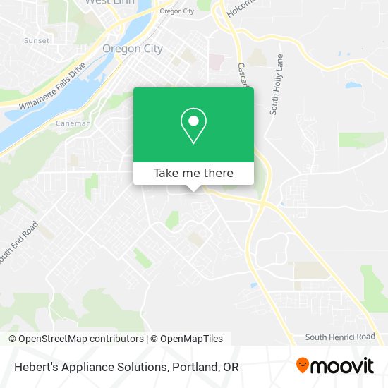 Hebert's Appliance Solutions map