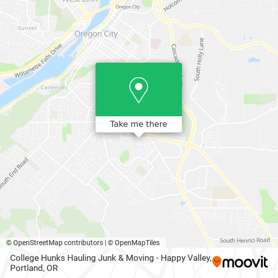 Mapa de College Hunks Hauling Junk & Moving - Happy Valley