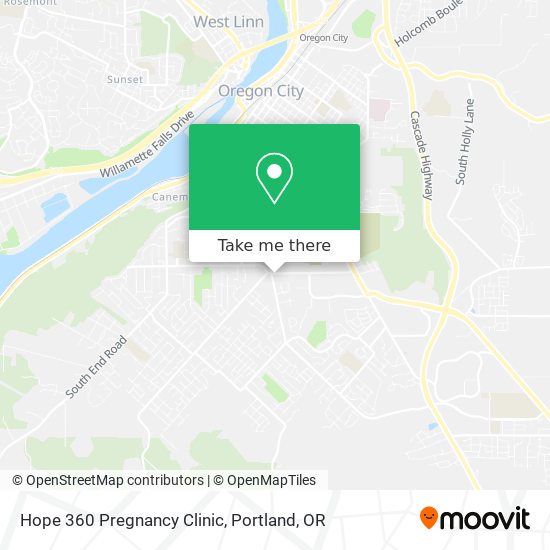 Mapa de Hope 360 Pregnancy Clinic