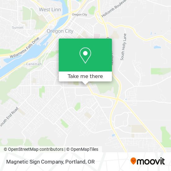 Magnetic Sign Company map