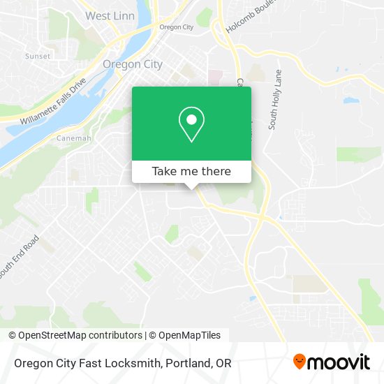 Oregon City Fast Locksmith map