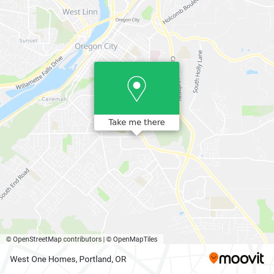 West One Homes map