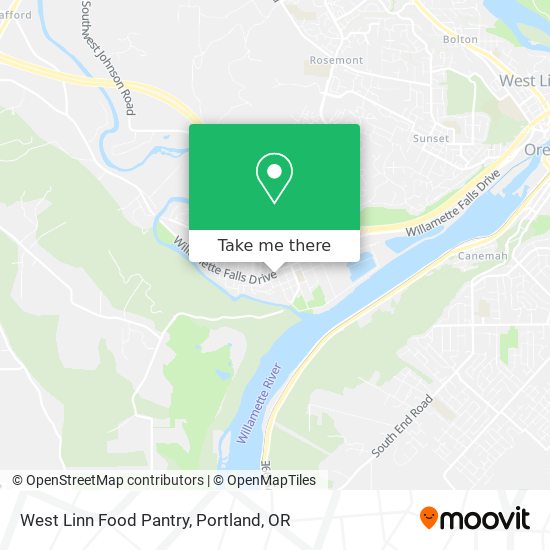 West Linn Food Pantry map