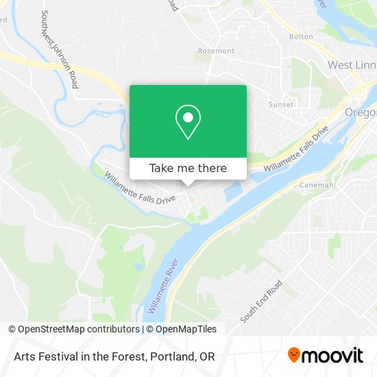 Mapa de Arts Festival in the Forest