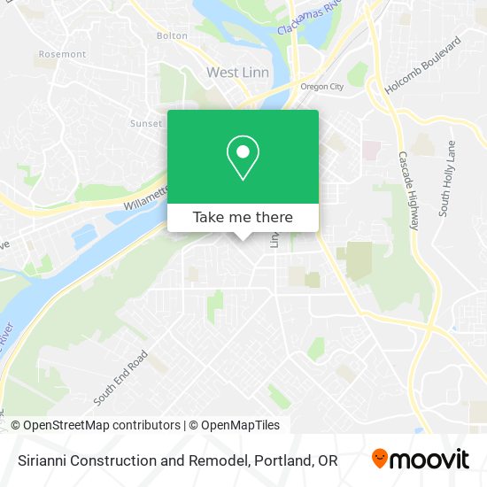 Sirianni Construction and Remodel map
