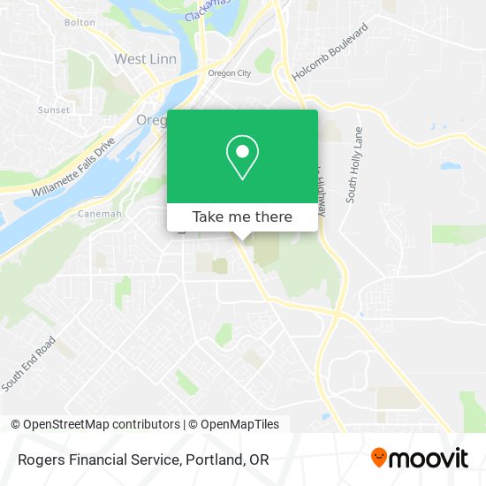 Rogers Financial Service map