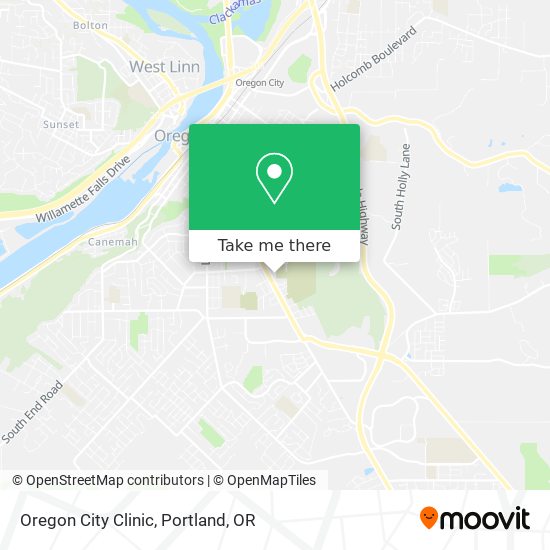 Oregon City Clinic map