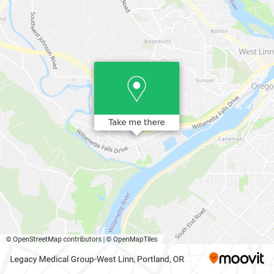 Mapa de Legacy Medical Group-West Linn