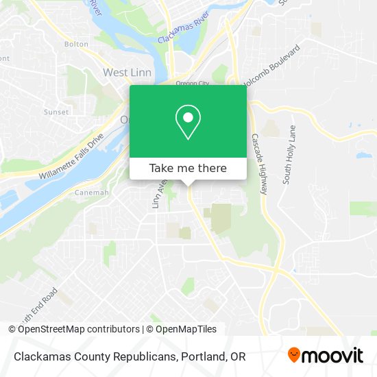 Clackamas County Republicans map
