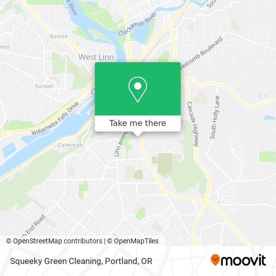Squeeky Green Cleaning map