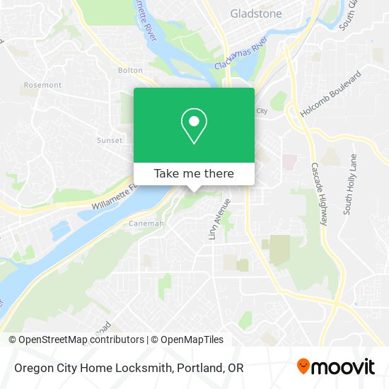 Oregon City Home Locksmith map