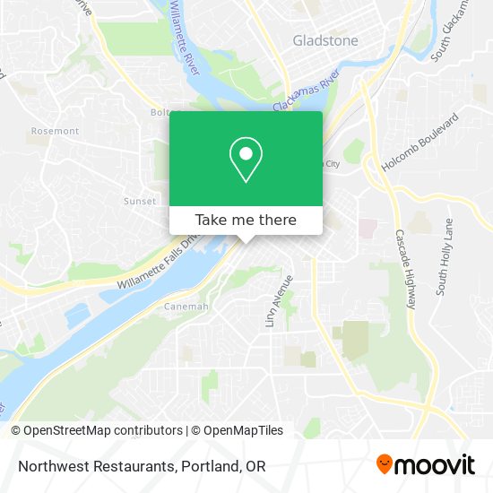 Northwest Restaurants map