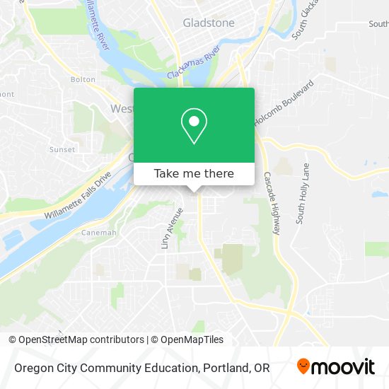Mapa de Oregon City Community Education