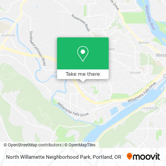 North Willamette Neighborhood Park map