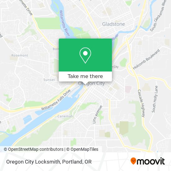 Oregon City Locksmith map