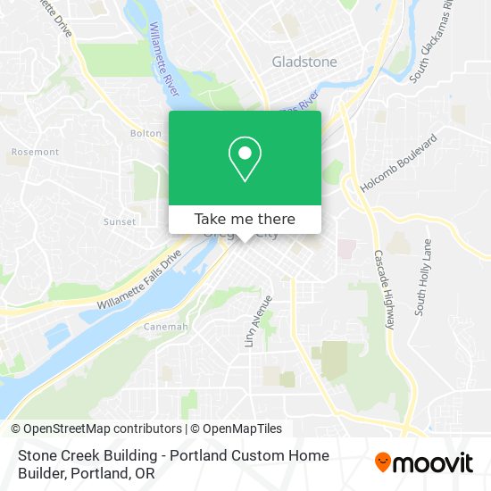 Mapa de Stone Creek Building - Portland Custom Home Builder