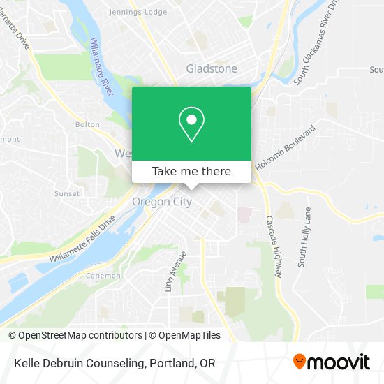 Kelle Debruin Counseling map