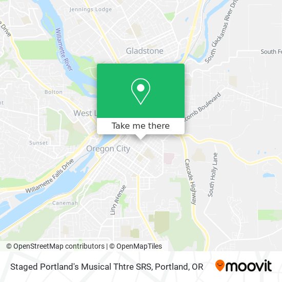Staged Portland's Musical Thtre SRS map
