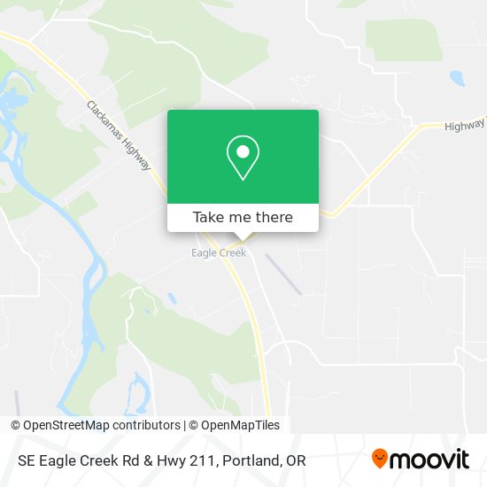 SE Eagle Creek Rd & Hwy 211 map