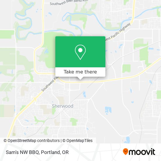 Sam's NW BBQ map