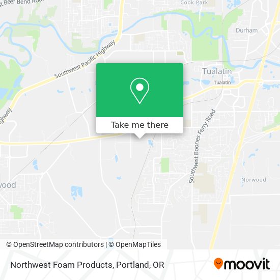 Northwest Foam Products map