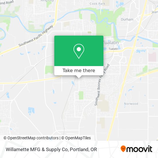 Mapa de Willamette MFG & Supply Co