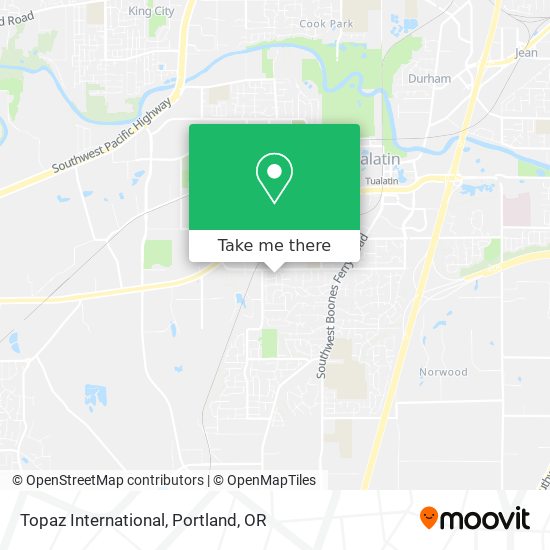 Topaz International map