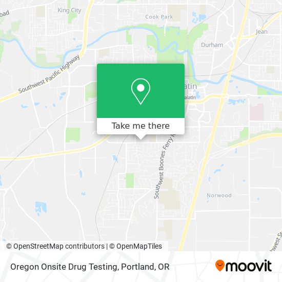 Oregon Onsite Drug Testing map