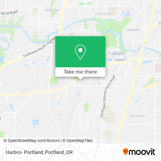 Mapa de Harbro- Portland