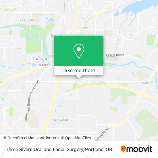 Mapa de Three Rivers Oral and Facial Surgery