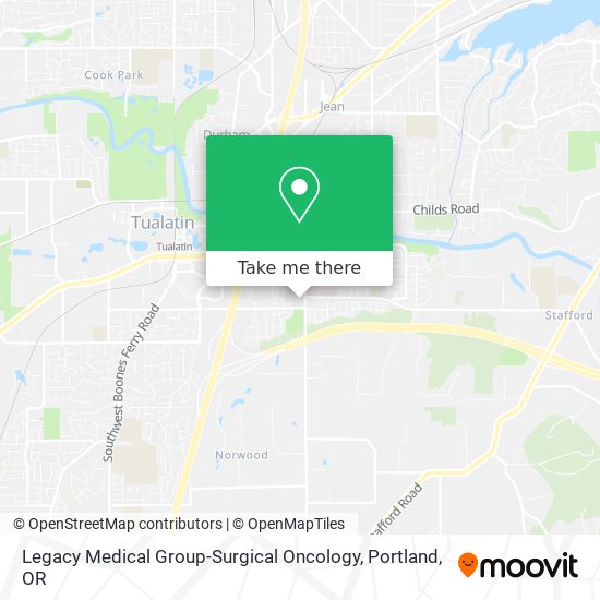 Legacy Medical Group-Surgical Oncology map