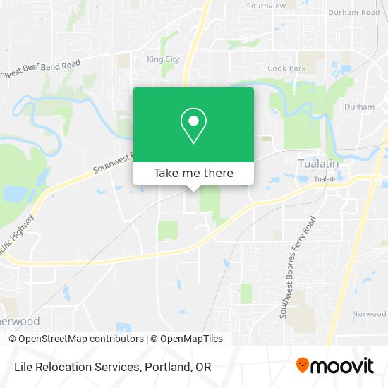 Lile Relocation Services map