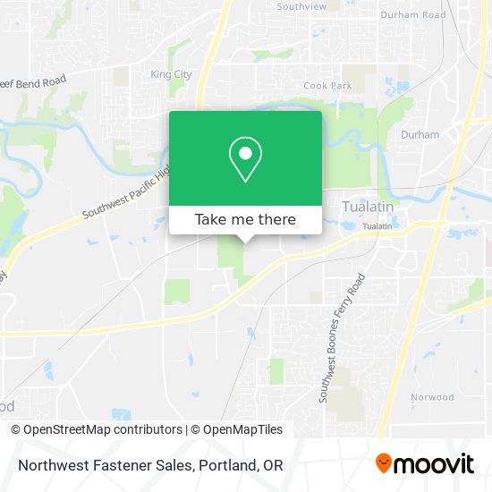 Mapa de Northwest Fastener Sales