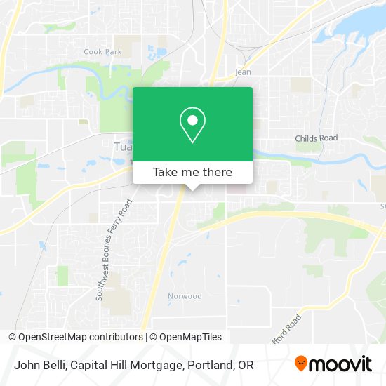 Mapa de John Belli, Capital Hill Mortgage