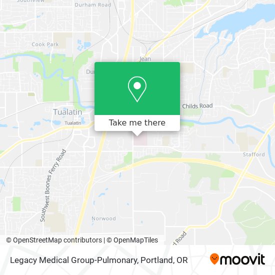 Legacy Medical Group-Pulmonary map