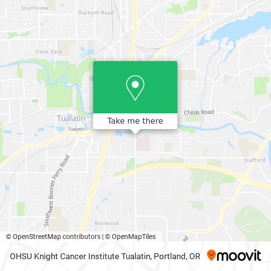 Mapa de OHSU Knight Cancer Institute Tualatin
