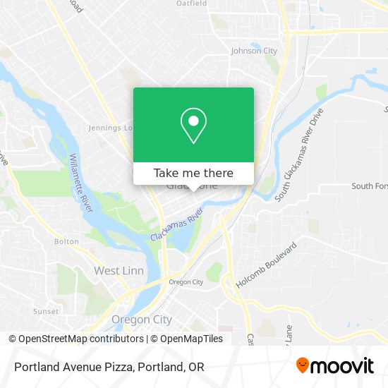 Mapa de Portland Avenue Pizza