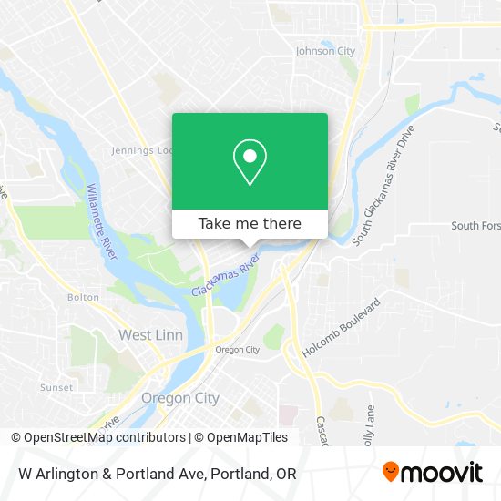 Mapa de W Arlington & Portland Ave