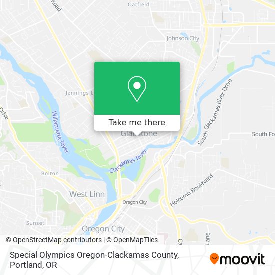 Special Olympics Oregon-Clackamas County map