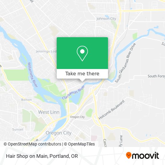 Hair Shop on Main map