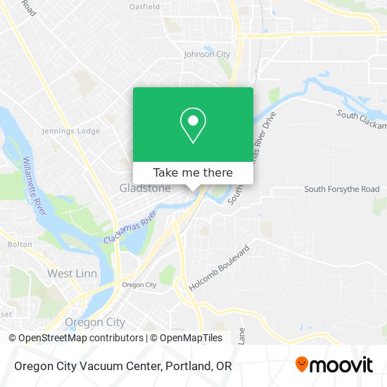 Mapa de Oregon City Vacuum Center