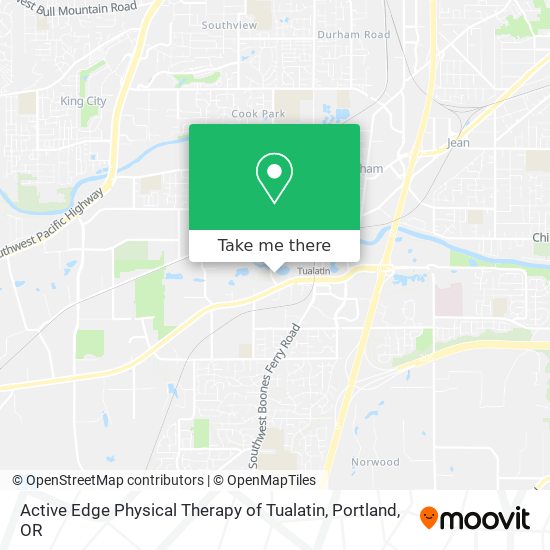 Active Edge Physical Therapy of Tualatin map