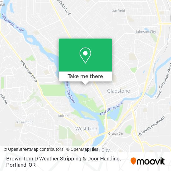 Brown Tom D Weather Stripping & Door Handing map