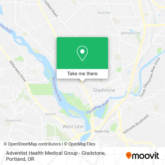 Adventist Health Medical Group - Gladstone map