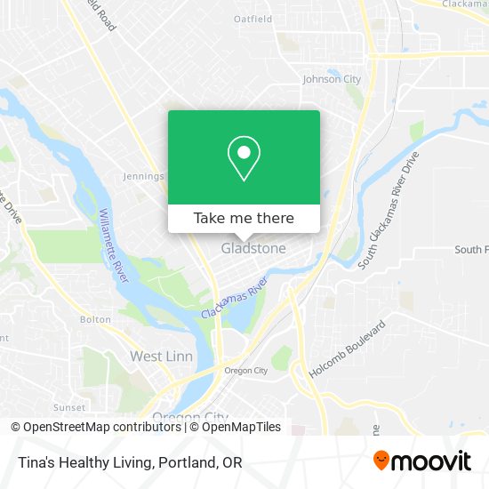 Tina's Healthy Living map